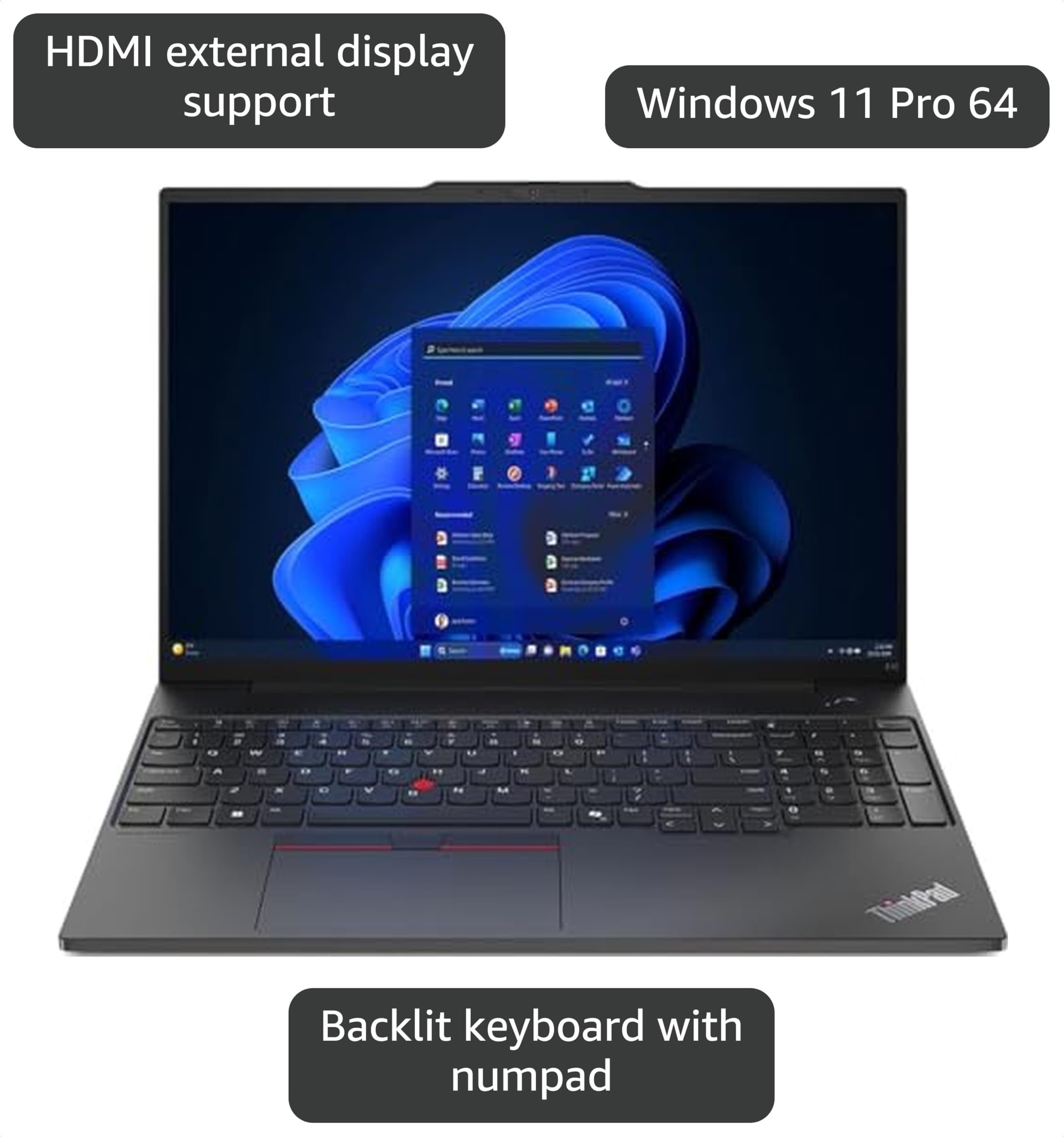 Amazon.com: Lenovo ThinkPad E16 Gen 2 – AMD Ryzen 7 7735U 16